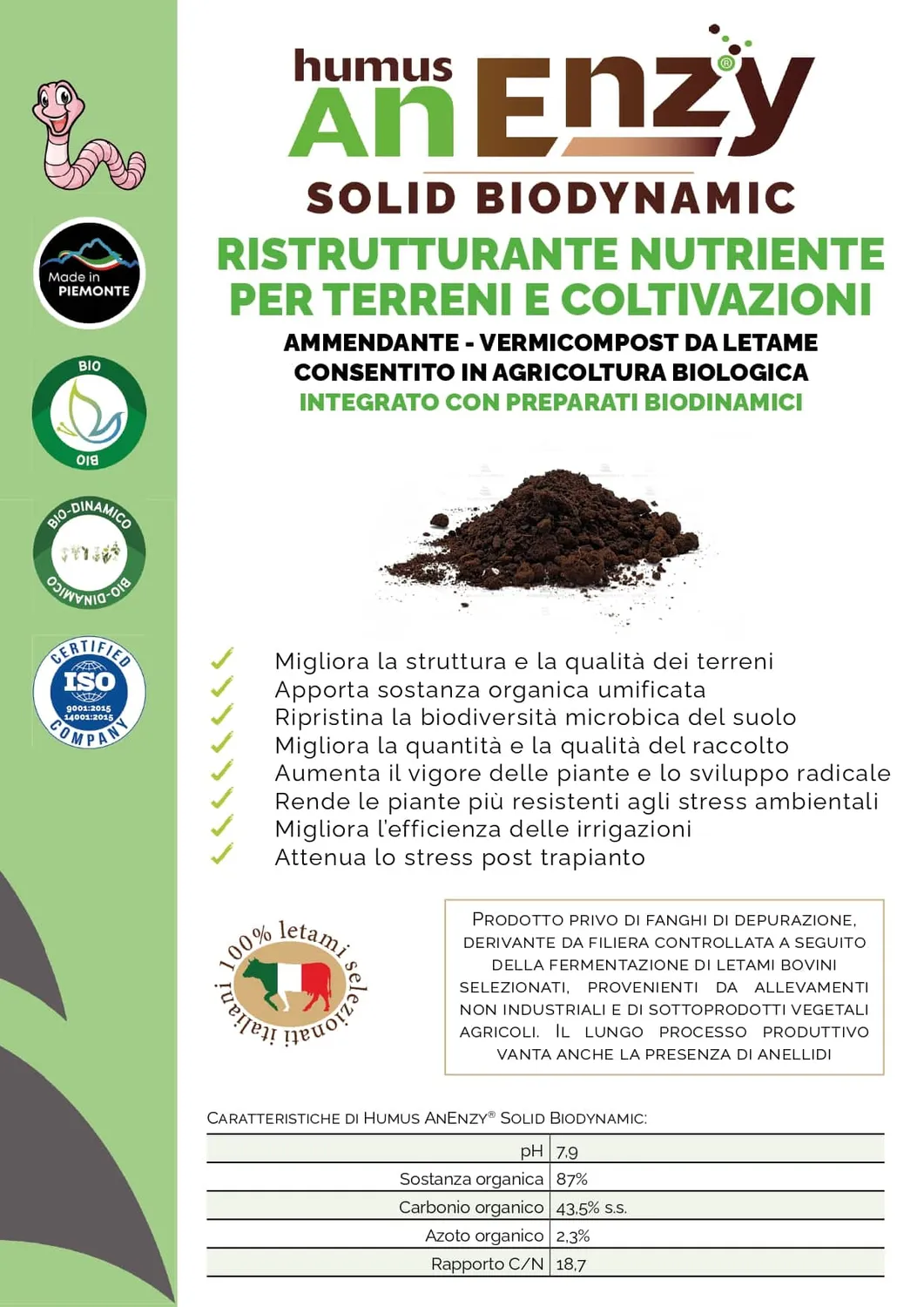 ZoLogik Humus AnEnzy Solid Biodynamic humus 5kg