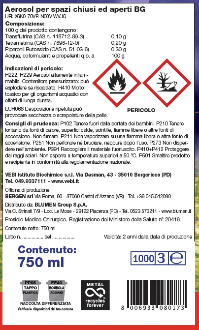 Fito Deed Tech Outdoor Spray insetticida zanzare