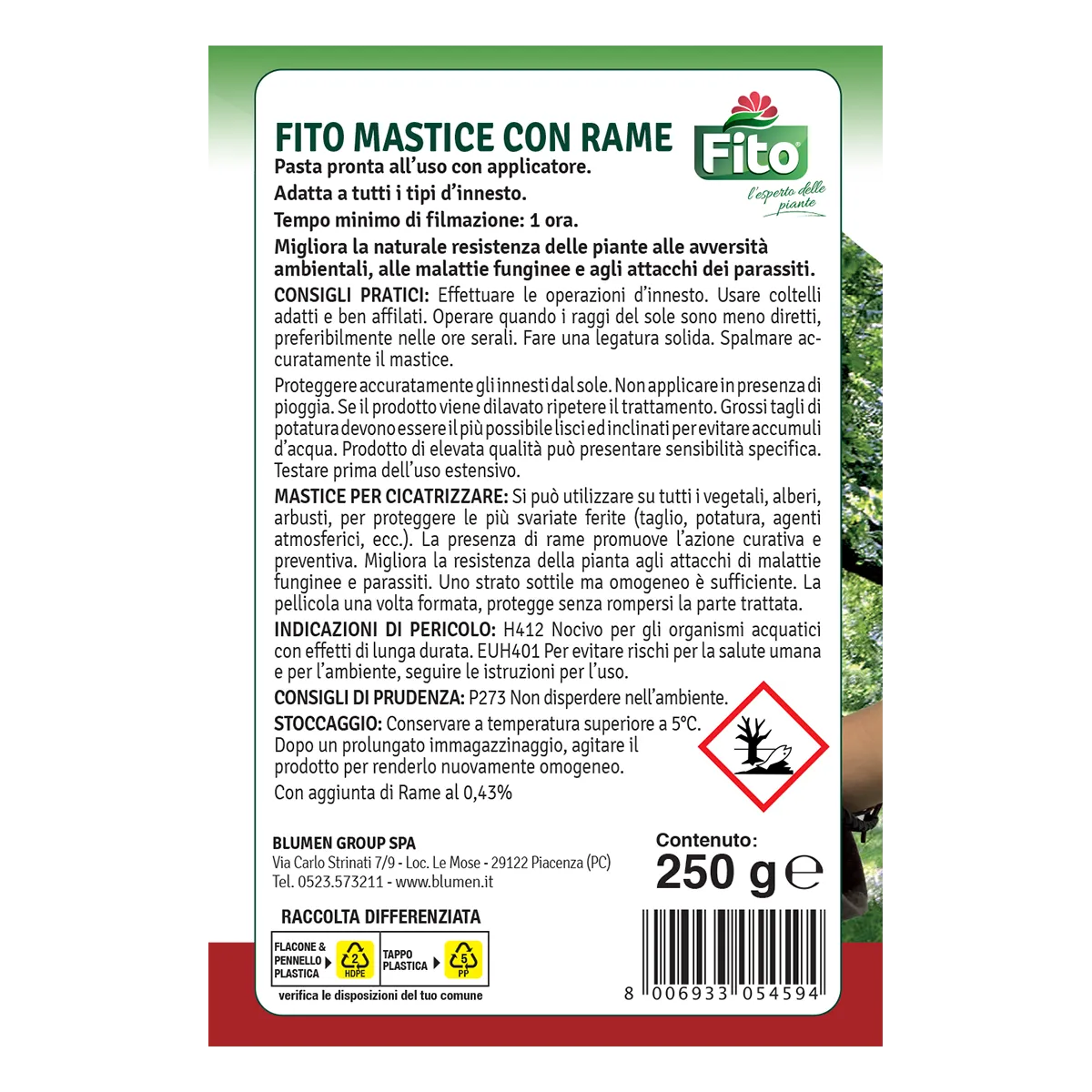 Fito Mastice per innesti pasta cicatrizzante pronta
