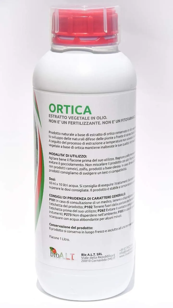 BioAlt Estratto di Ortica repellente naturale 1 L contro afidi