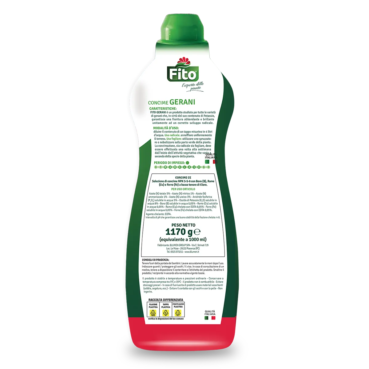 Fito Gerani Plus concime liquido gerani