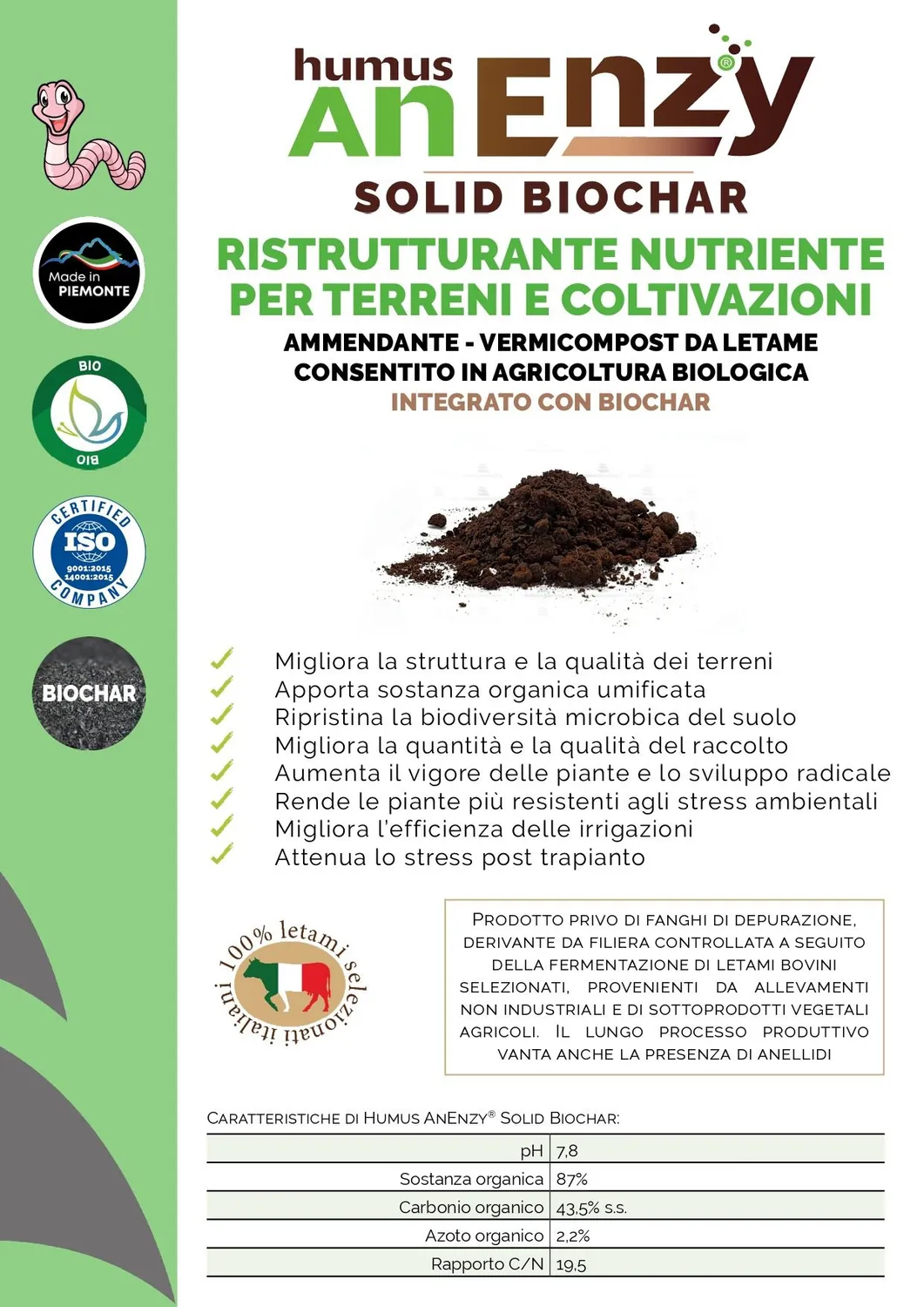 ZoLogik Humus AnEnzy Solid Biochar 8,5 q