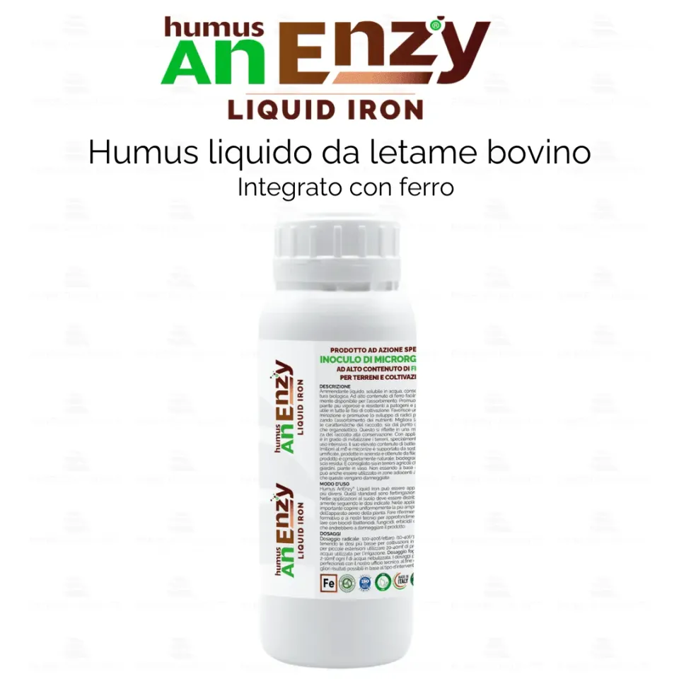 ZoLogik Humus AnEnzy Liquid Iron concime 500ml ferro