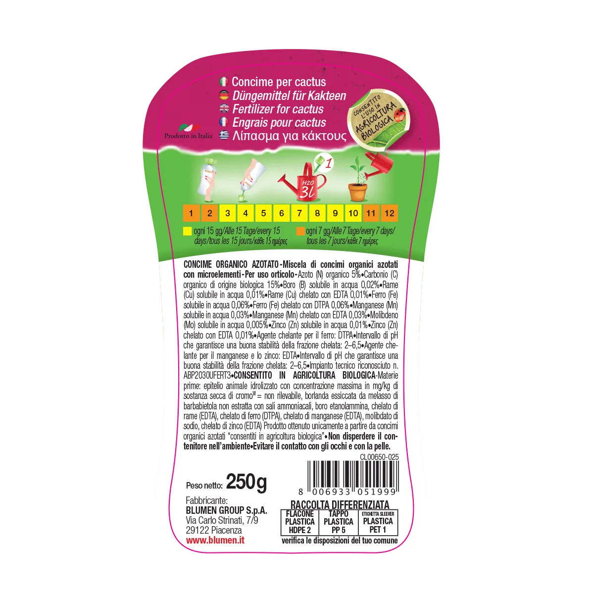 Fito Orchidee concime liquido naturale fioritura