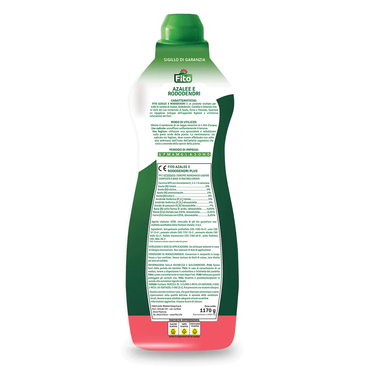 Fito Azalee e Rododendri Plus concime liquido acidofile